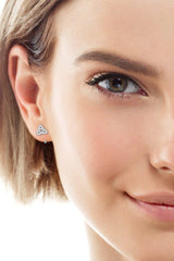 Bright Perspective Sterling Silver Moissanite Earrings - MXSTUDIO.COM