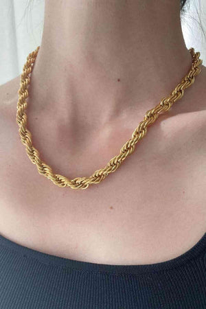 Bring Brilliance 18K Gold-Plated Necklace-MXSTUDIO.COM