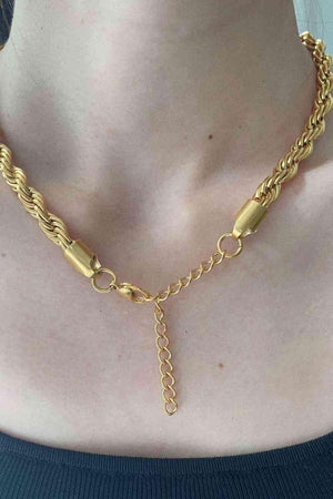 Bring Brilliance 18K Gold-Plated Necklace-MXSTUDIO.COM