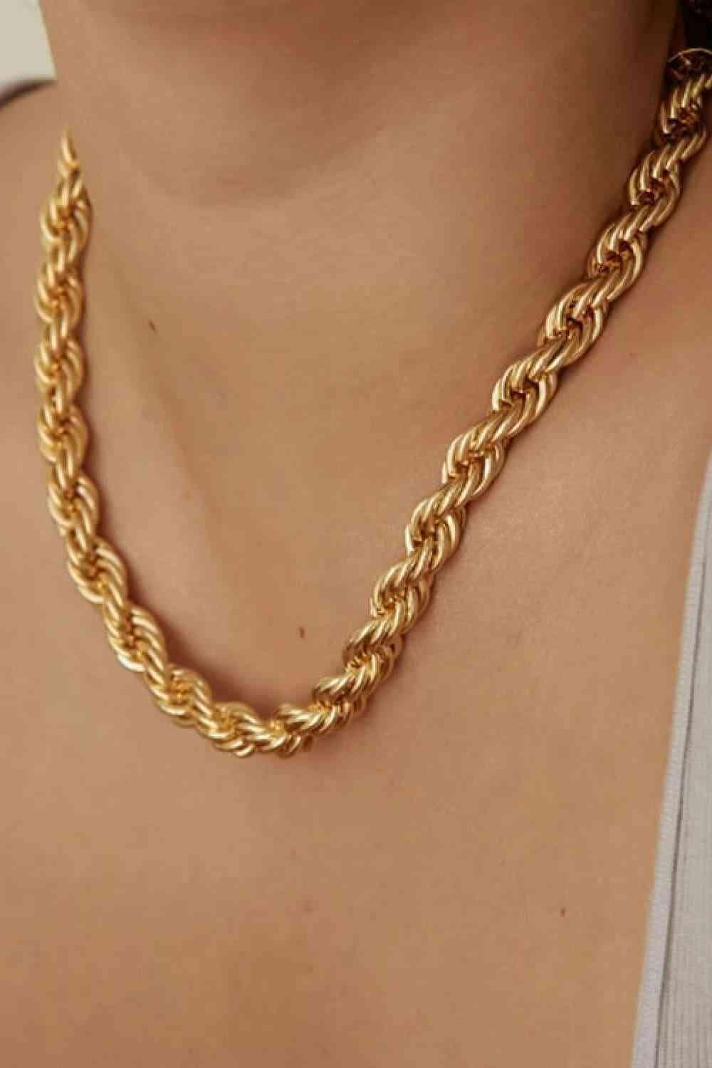 Bring Brilliance 18K Gold-Plated Necklace-MXSTUDIO.COM