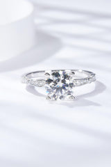 Bring Cheer Side Stone 1.5 Carat Moissanite Ring - MXSTUDIO.COM