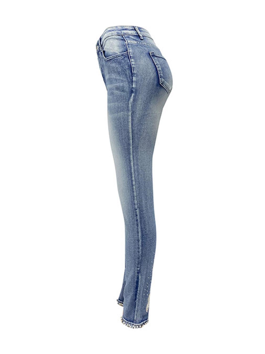 a pair of jeans with a white background