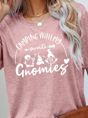 Camping With My Favorite Gnomies Camper T Shirt - MXSTUDIO.COM