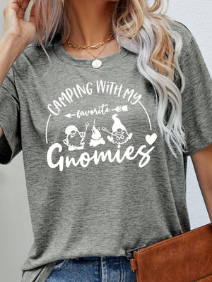 Camping With My Favorite Gnomies Camper T Shirt - MXSTUDIO.COM