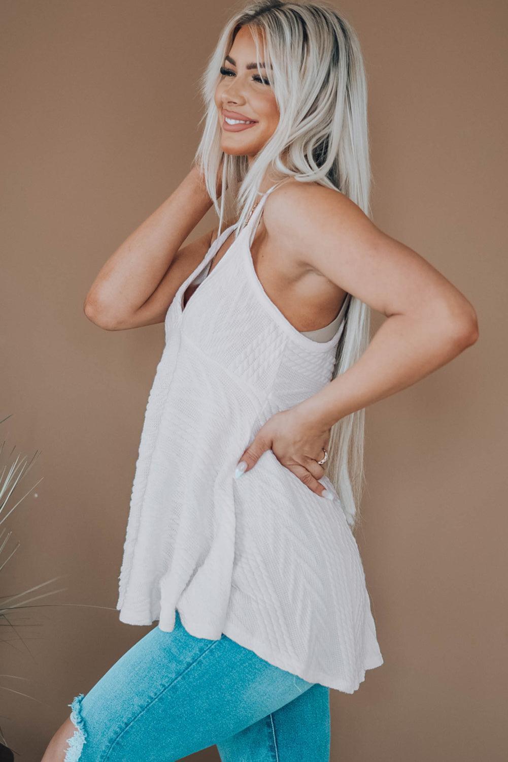 Captivating Knitted Cami Top - MXSTUDIO.COM