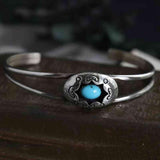 Captivating Turquoise Open Cuff Bracelet-MXSTUDIO.COM