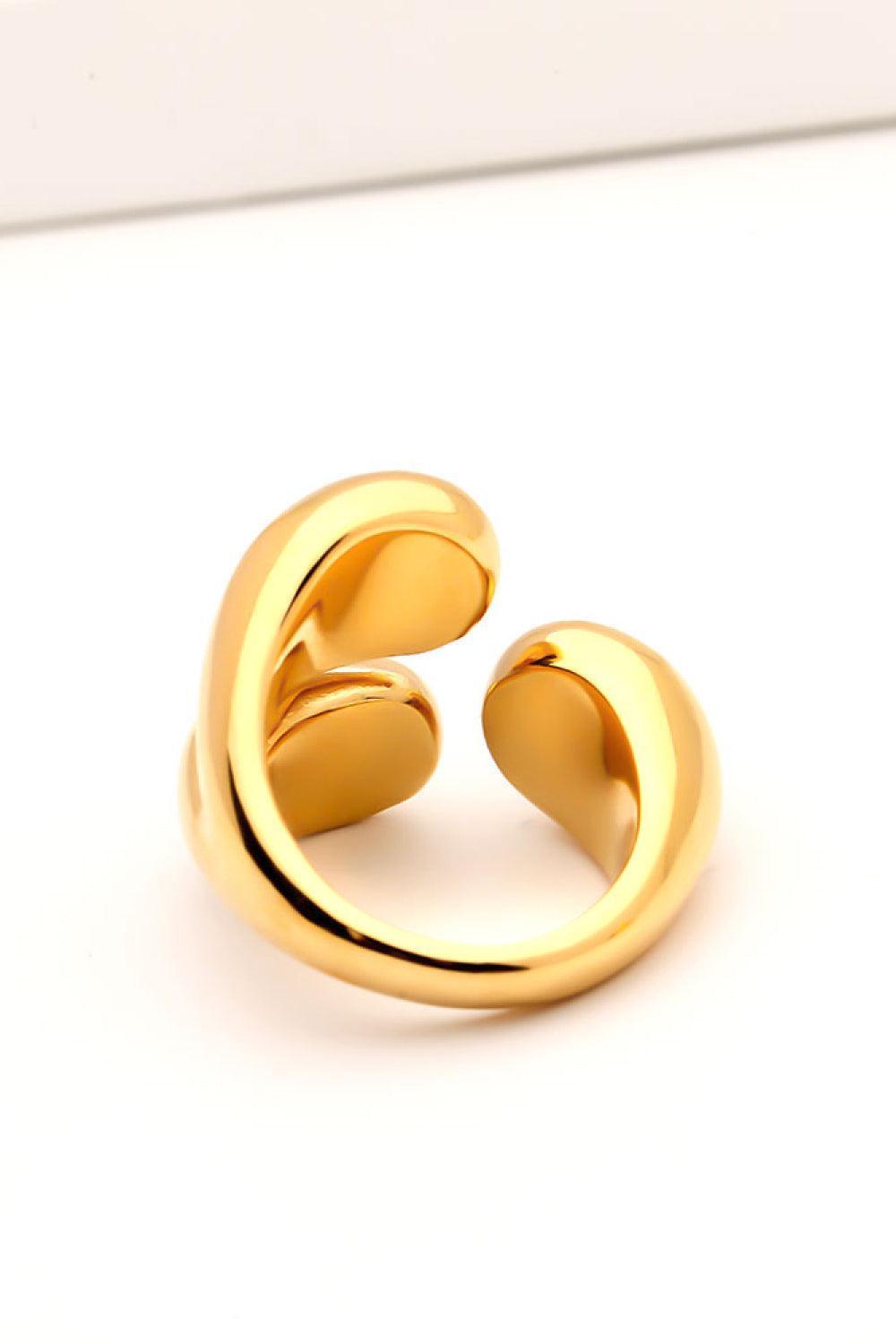 Capturing My Attention 18K Gold Plated Open Ring - MXSTUDIO.COM