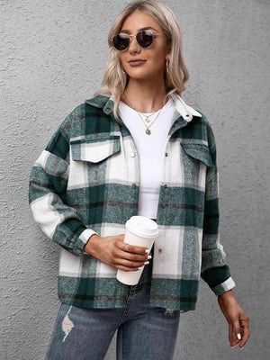 Casual Embrace Plaid Shirt Jacket - MXSTUDIO.COM