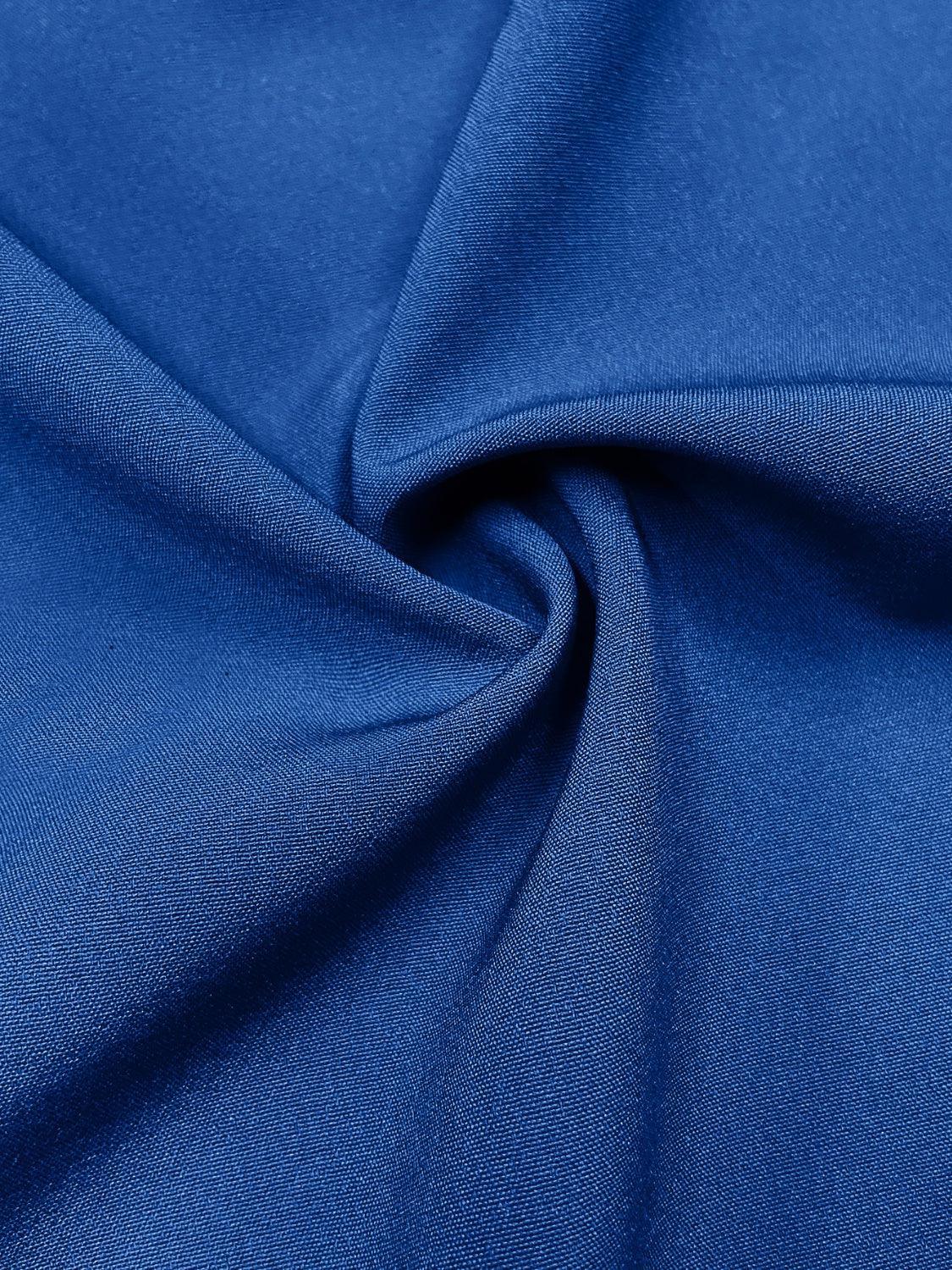 a close up view of a blue fabric