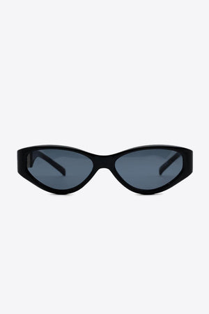 Chain Accent Temple Cat Eye Acetate Sunglasses - MXSTUDIO.COM