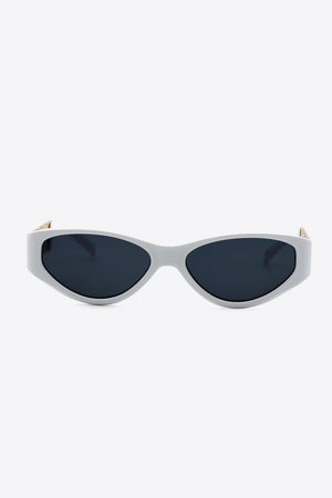 Chain Accent Temple Cat Eye Acetate Sunglasses - MXSTUDIO.COM