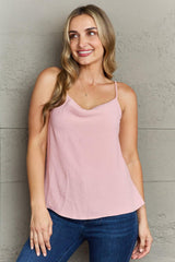 Charismatic Loose Fit Pink Cami Top - MXSTUDIO.COM