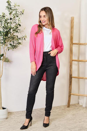 Charming Embrace Fuchsia Pink Cardigan-MXSTUDIO.COM