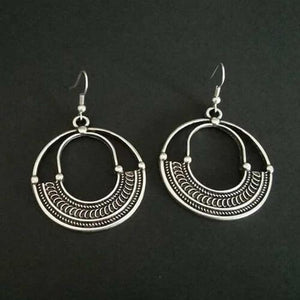 Cheer Up Alloy Geometric Dangle Earrings-MXSTUDIO.COM