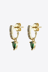 Cheerful Gold Plated 925 Sterling Silver Opal Drop Earrings - MXSTUDIO.COM