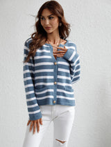 Chill Button Front Cardigan - MXSTUDIO.COM