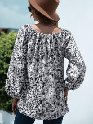 Chill Out Off Shoulder Balloon Sleeve Top - MXSTUDIO.COM