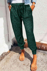 Chill Out Pocketed Jogger Leopard Print Pants - MXSTUDIO.COM