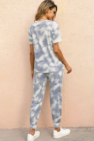 Chill Out Short Sleeve Tie Dye Pants Set - MXSTUDIO.COM