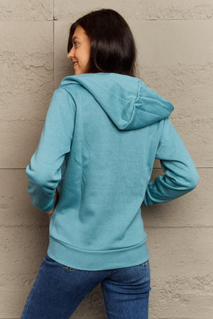 Chilly Days Ensemble Long Sleeve Zip Up Hoodie - MXSTUDIO.COM