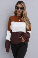 Chilly Weather Ensemble Mock Neck Sweater - MXSTUDIO.COM