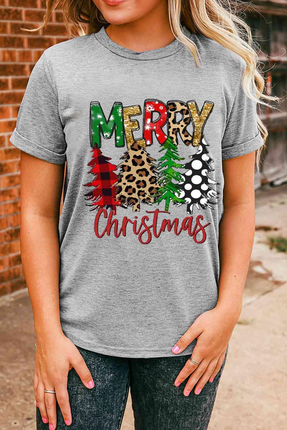 Christmas Tree Graphic Merry Christmas T Shirt-MXSTUDIO.COM