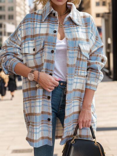 a woman is walking down the street with a handbag