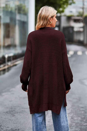 City Warmth Open Front Long Cardigan - MXSTUDIO.COM