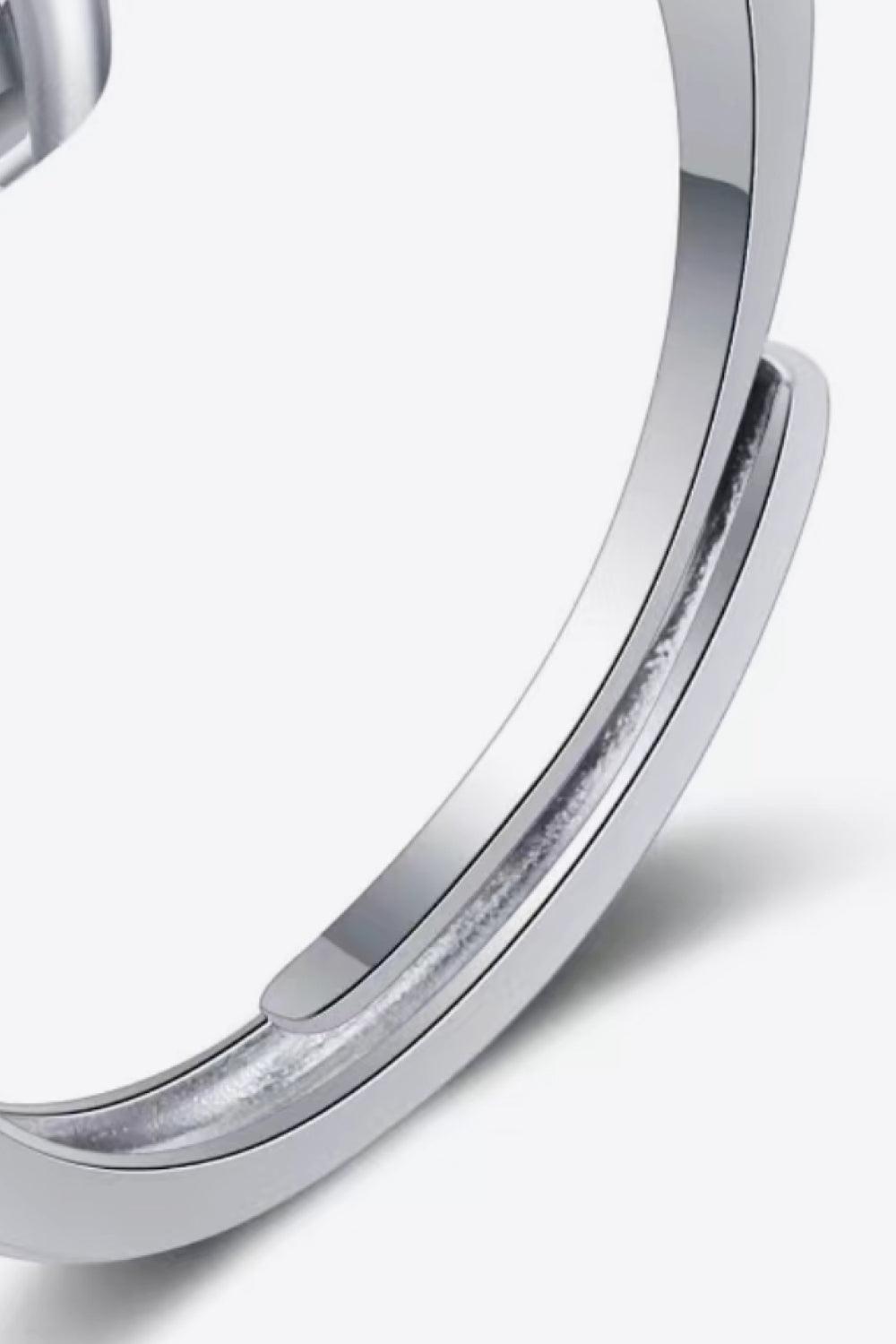 Classic Brilliant Cut 1.5 Carat Moissanite Adjustable Ring - MXSTUDIO.COM