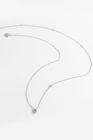 Classy A To F Pendant 925 Sterling Silver Necklace-MXSTUDIO.COM