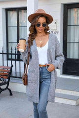 Classy And Cozy Long Open Front Cardigan - MXSTUDIO.COM