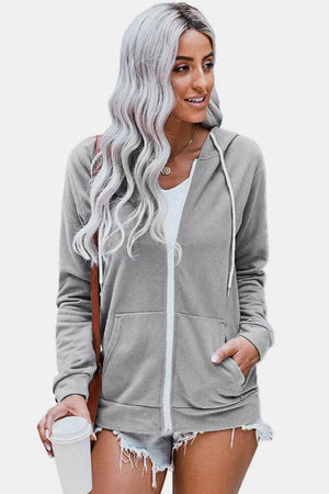 Classy Cotton Blend Full Zip Up Hoodie - MXSTUDIO.COM