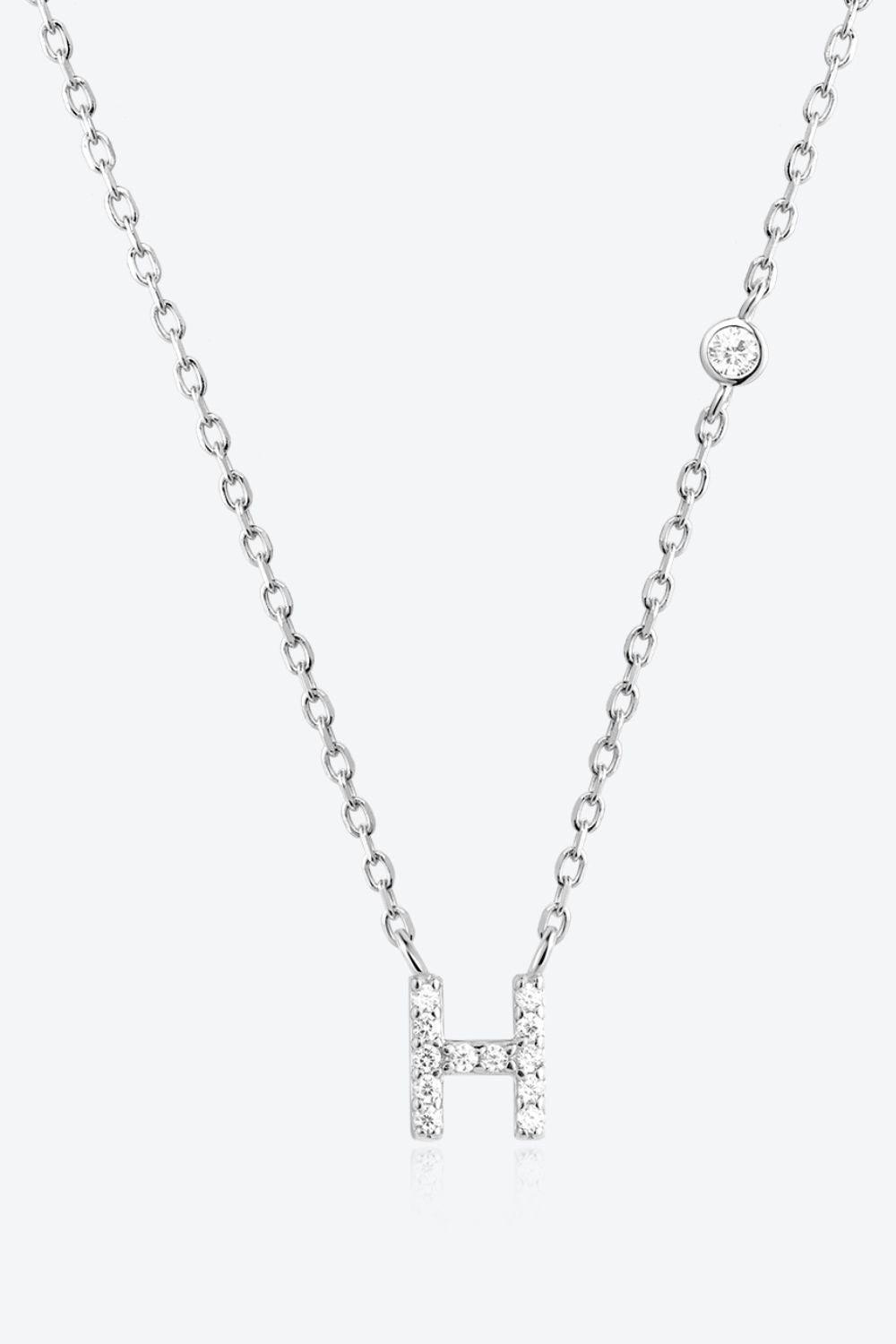 Classy G To K Pendant 925 Sterling Silver Necklace-MXSTUDIO.COM