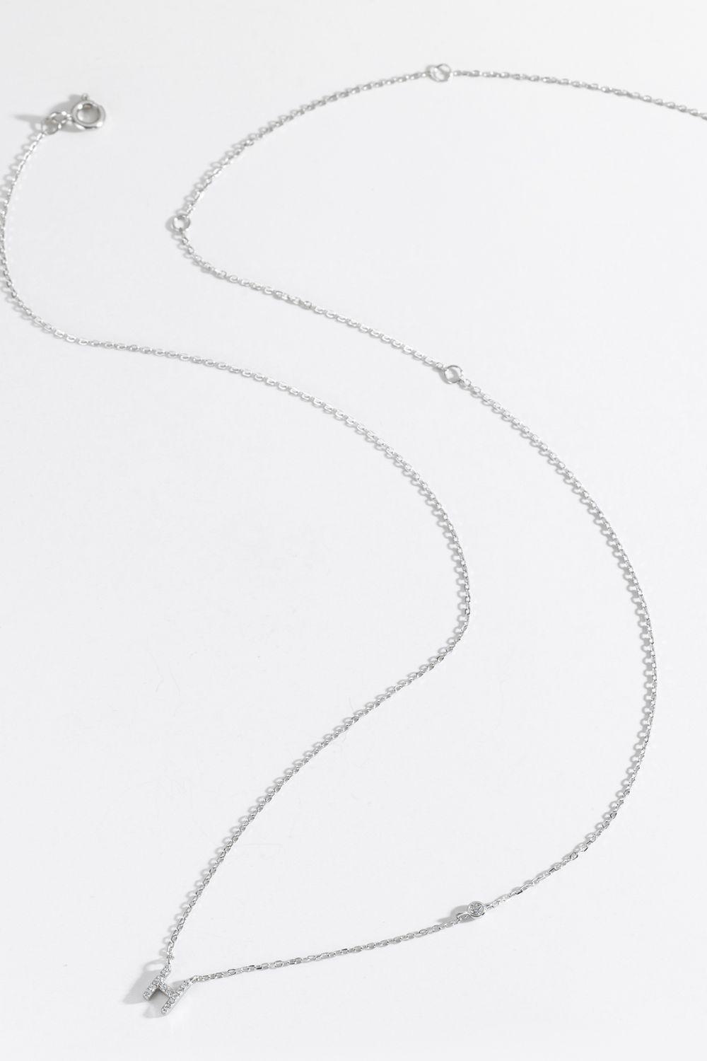 Classy G To K Pendant 925 Sterling Silver Necklace-MXSTUDIO.COM