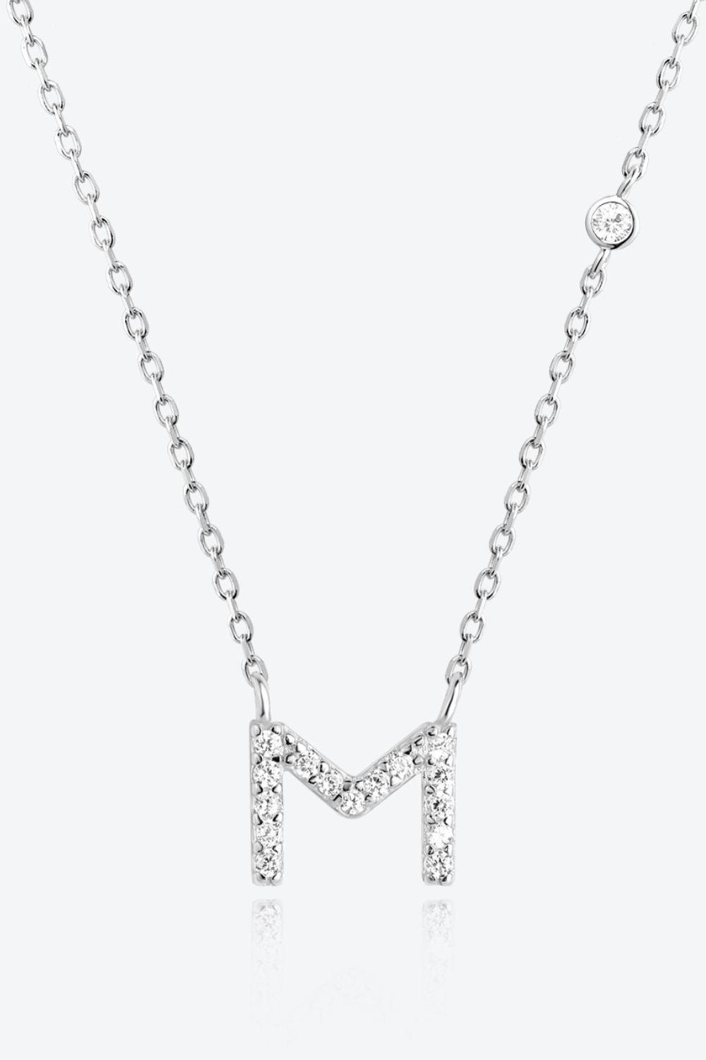 Classy L To P Pendant 925 Sterling Silver Necklace-MXSTUDIO.COM