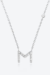 Classy L To P Pendant 925 Sterling Silver Necklace-MXSTUDIO.COM