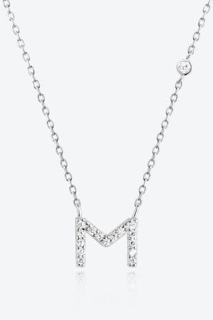 Classy L To P Pendant 925 Sterling Silver Necklace-MXSTUDIO.COM