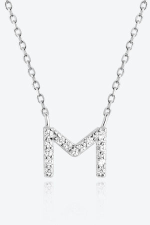 Classy L To P Pendant 925 Sterling Silver Necklace-MXSTUDIO.COM