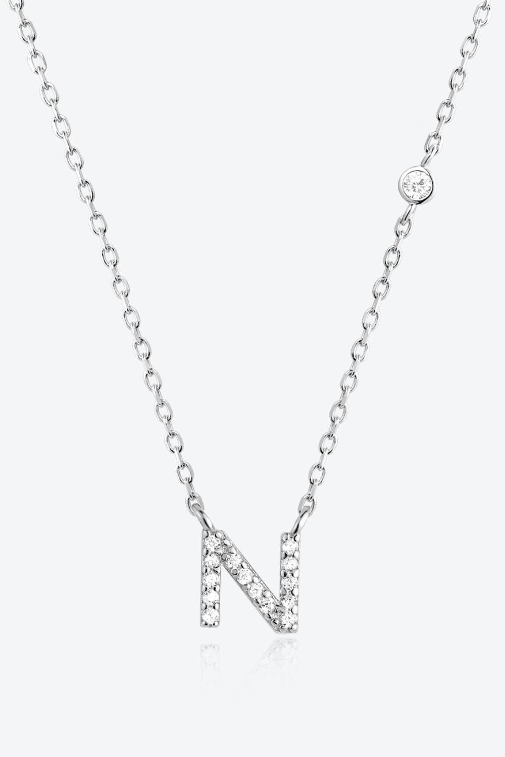 Classy L To P Pendant 925 Sterling Silver Necklace-MXSTUDIO.COM