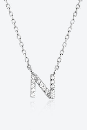 Classy L To P Pendant 925 Sterling Silver Necklace-MXSTUDIO.COM