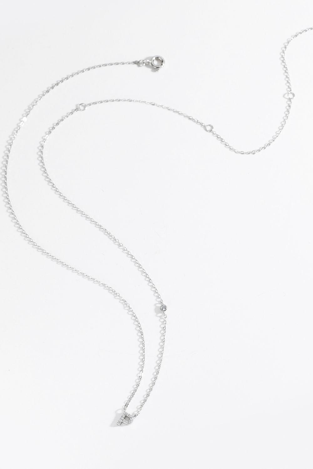 Classy L To P Pendant 925 Sterling Silver Necklace-MXSTUDIO.COM