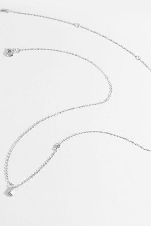 Classy L To P Pendant 925 Sterling Silver Necklace-MXSTUDIO.COM