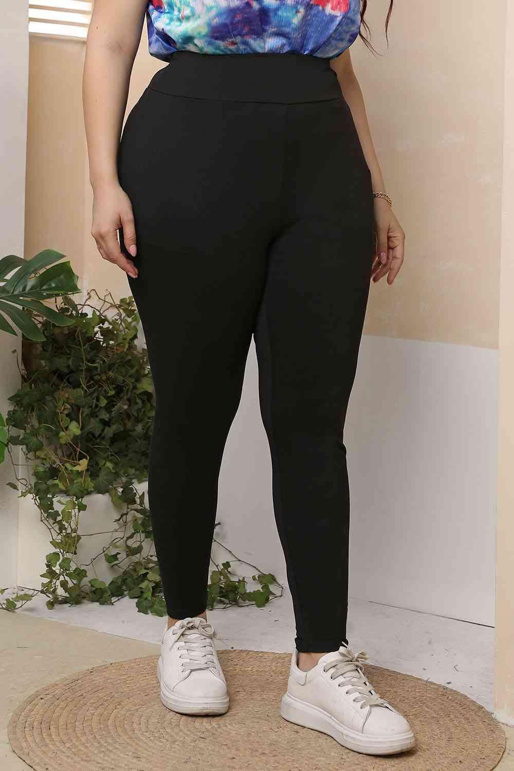 Classy Move Plus Size Black Skinny Pants - MXSTUDIO.COM