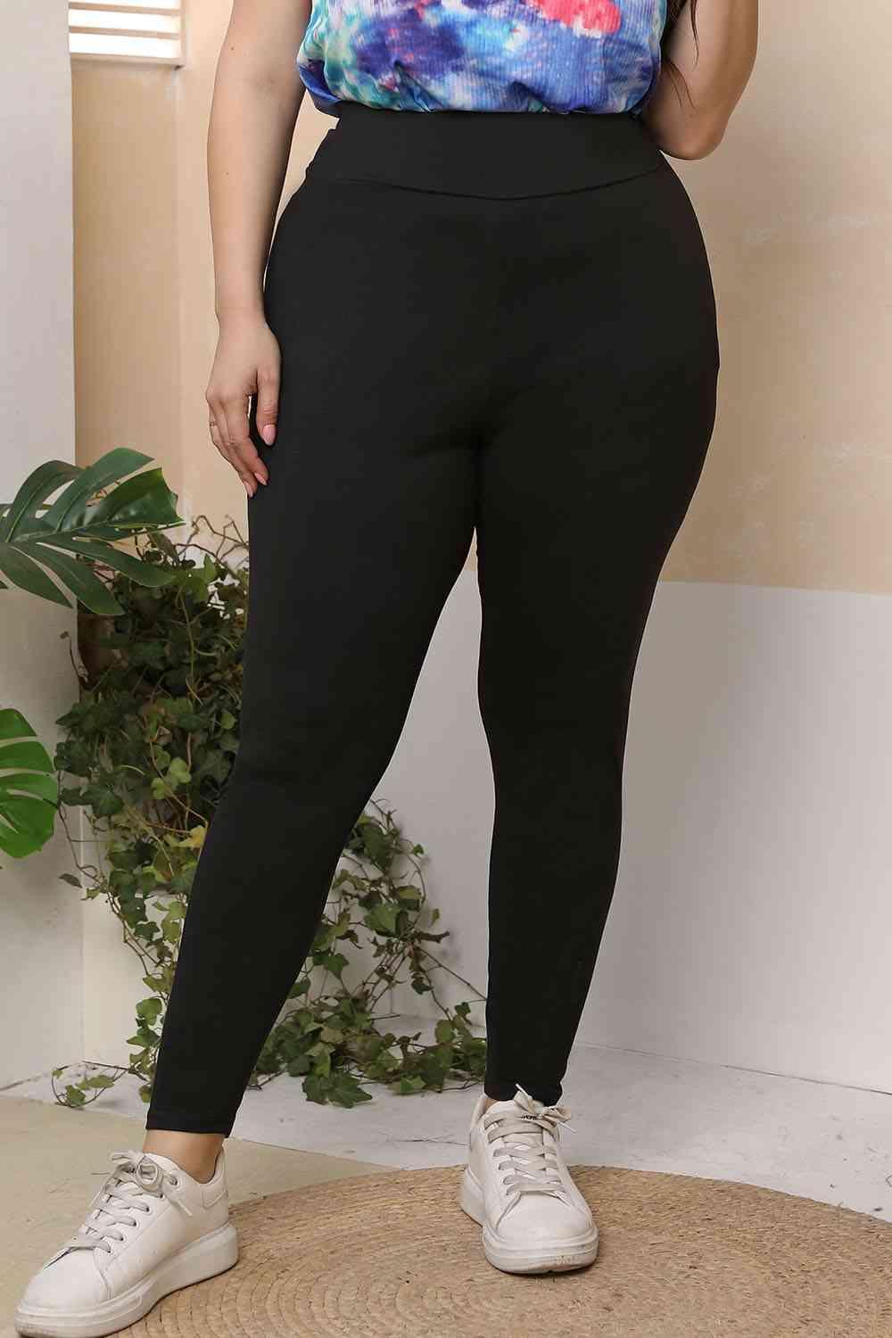 Classy Move Plus Size Black Skinny Pants - MXSTUDIO.COM