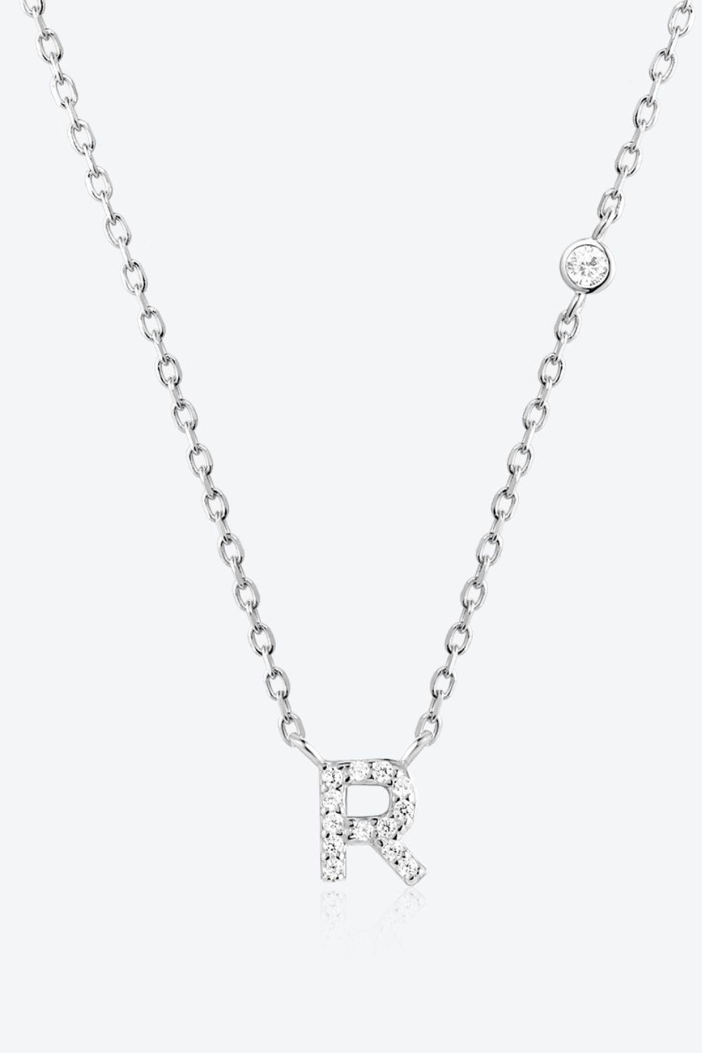 Classy Q To U Pendant 925 Sterling Silver Necklace-MXSTUDIO.COM