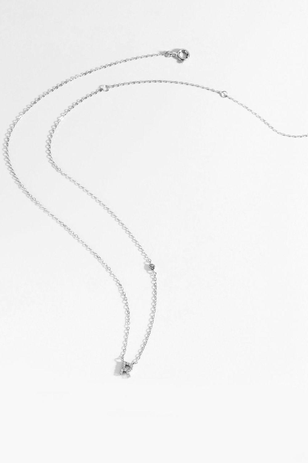 Classy Q To U Pendant 925 Sterling Silver Necklace-MXSTUDIO.COM