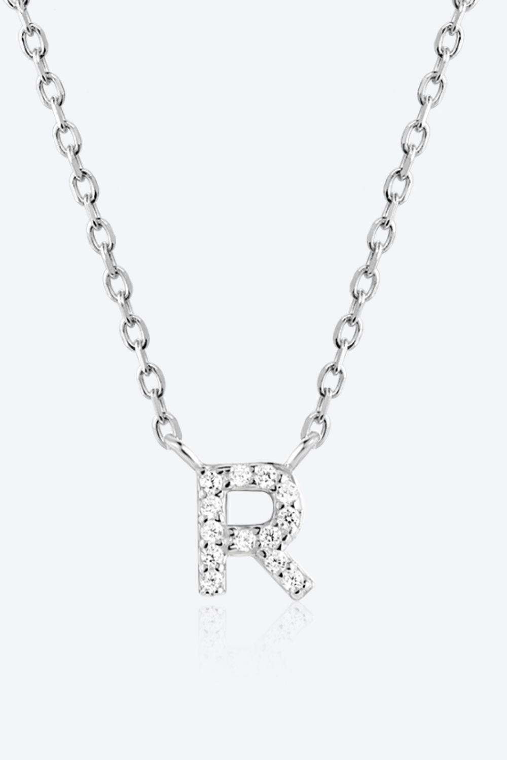 Classy Q To U Pendant 925 Sterling Silver Necklace-MXSTUDIO.COM