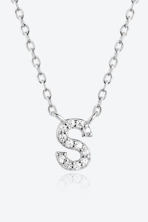 Classy Q To U Pendant 925 Sterling Silver Necklace-MXSTUDIO.COM