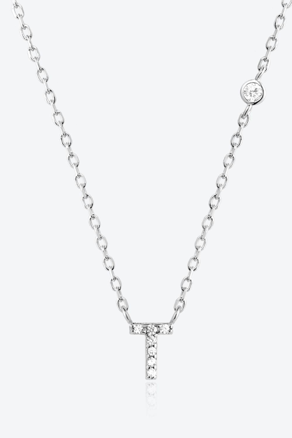 Classy Q To U Pendant 925 Sterling Silver Necklace-MXSTUDIO.COM