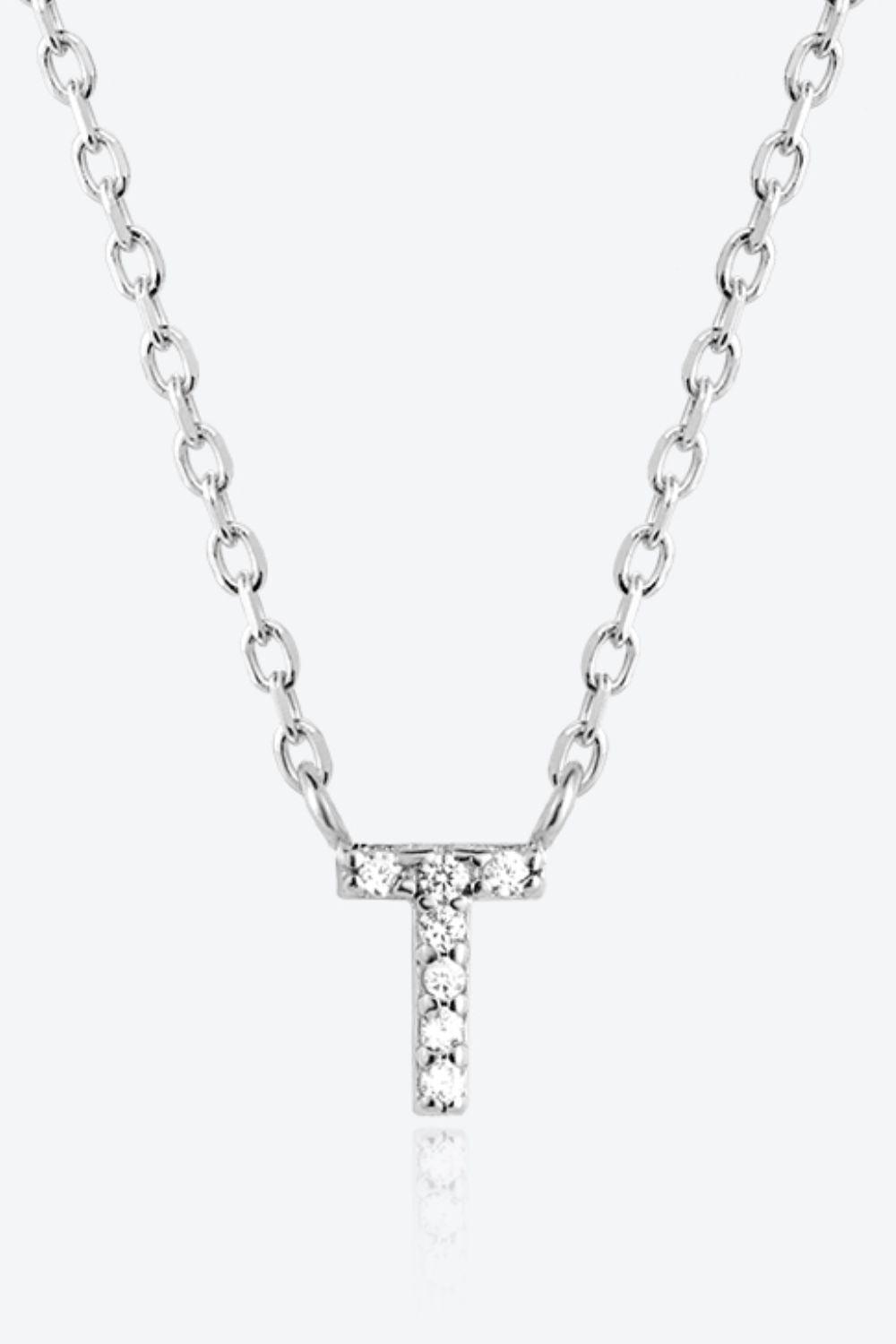 Classy Q To U Pendant 925 Sterling Silver Necklace-MXSTUDIO.COM